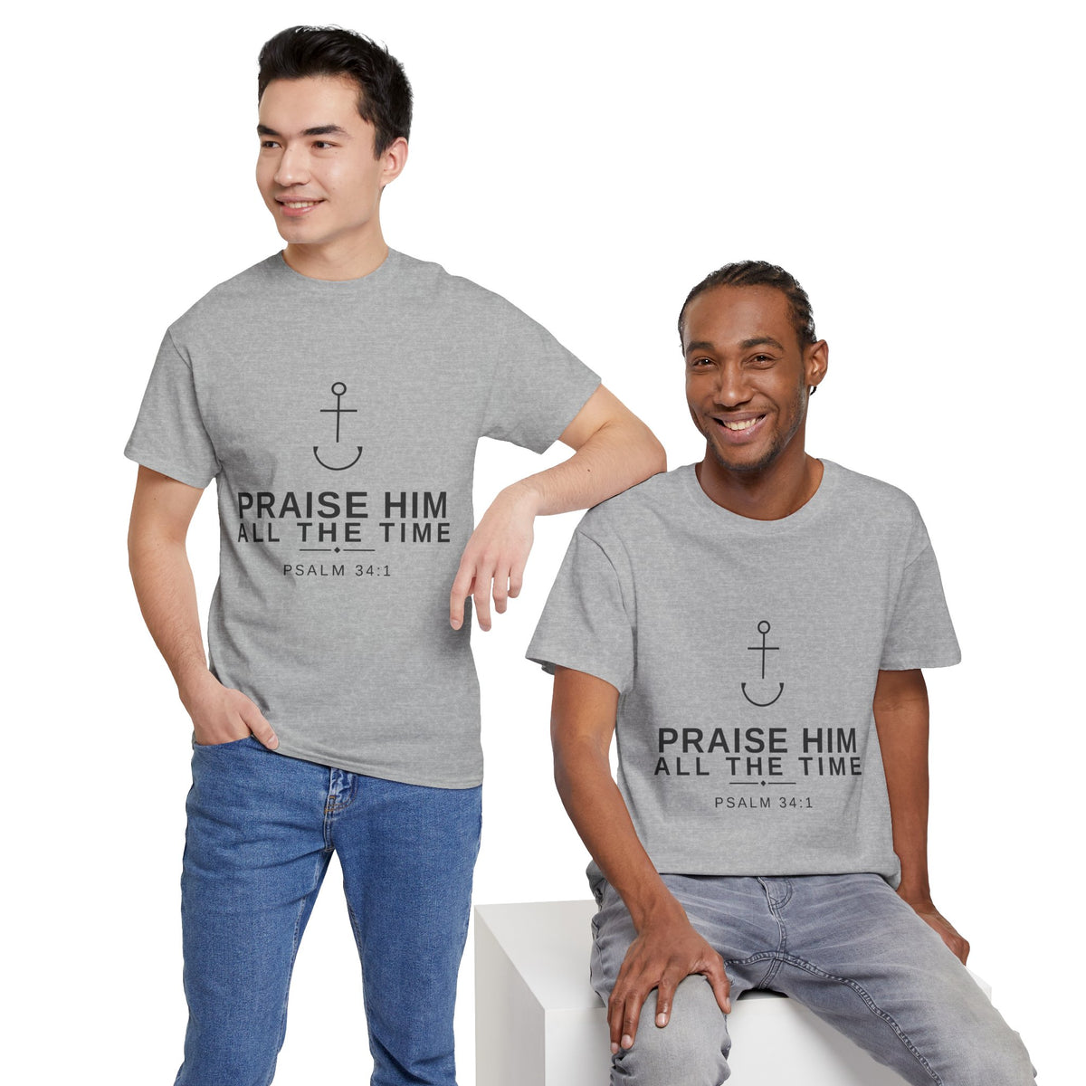PraiseAnchor — Praise Him All The Time Tee