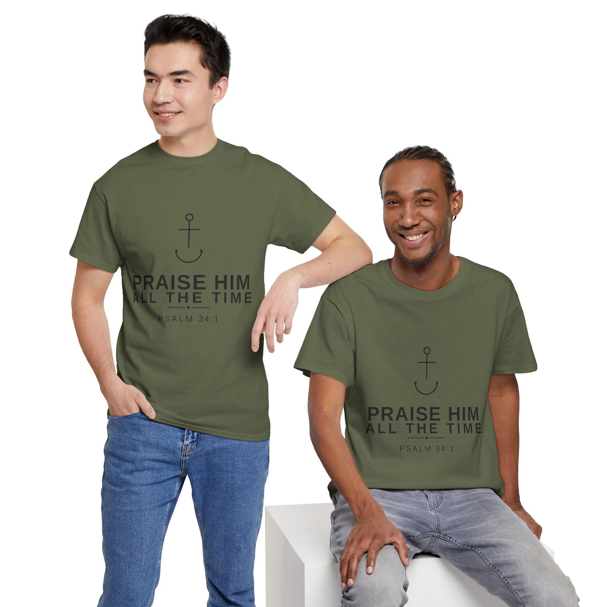 PraiseAnchor — Praise Him All The Time Tee