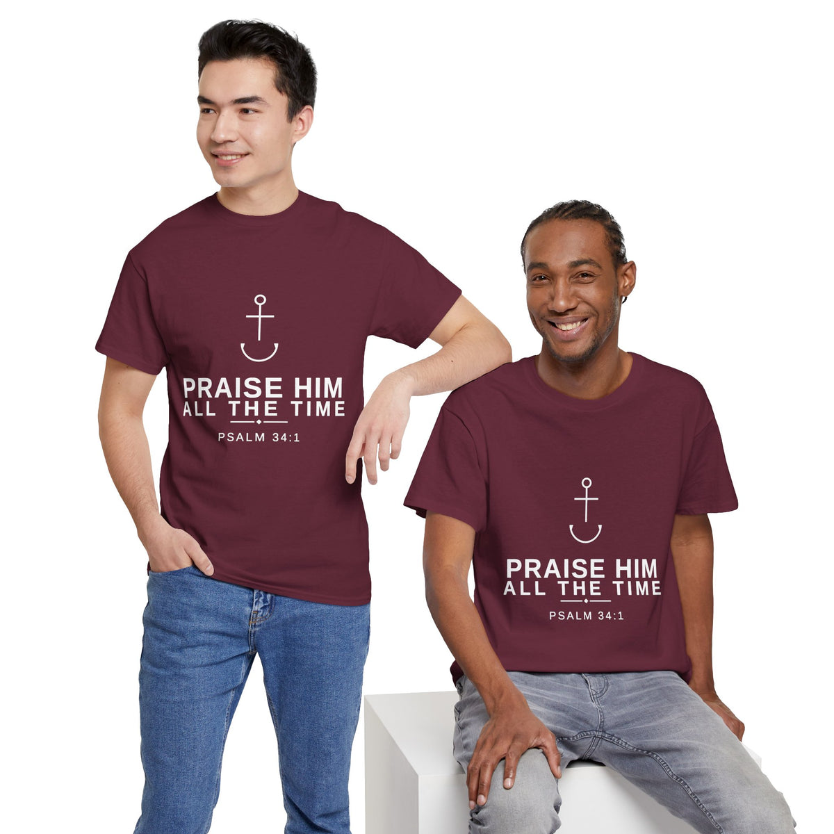 PraiseAnchor — Praise Him All The Time Tee